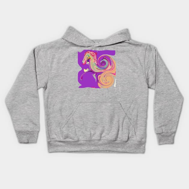 A Pony inside the purple dream. Kids Hoodie by Love you guys